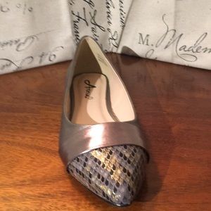 Never worn Annie pewter flat